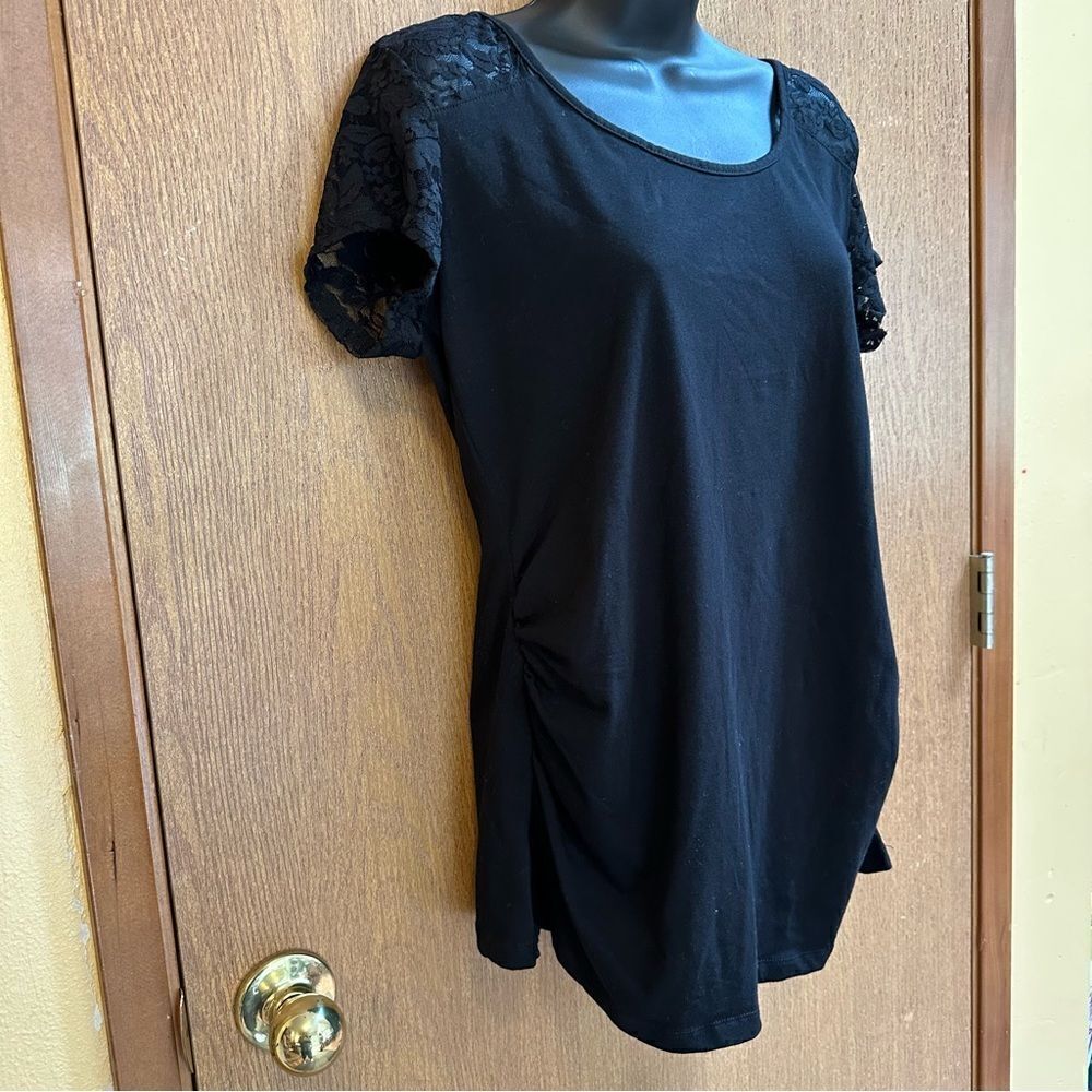 Ambiance Maternity Short Sleeve Black t-shirt | Maternity size XL